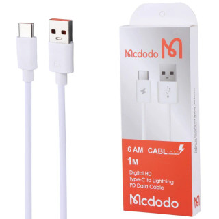 کابل تایپ سی فست شارژ 6 آمپر مدل مک دودو Highcopy طول 1 متر